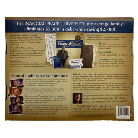 Dave Ramseys Financial Peace University Military Edition Membership Kit - Picture 2 of 6